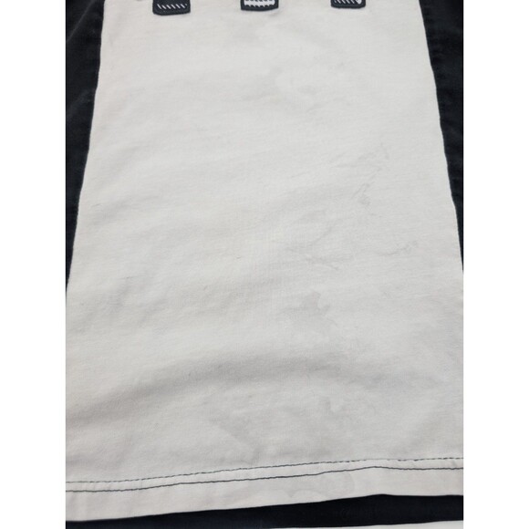 BKYS Distressed Pac-Man Ghost Invader Fuzzy Halo Short Sleeve T-Shirt Size Small - Picture 3 of 10